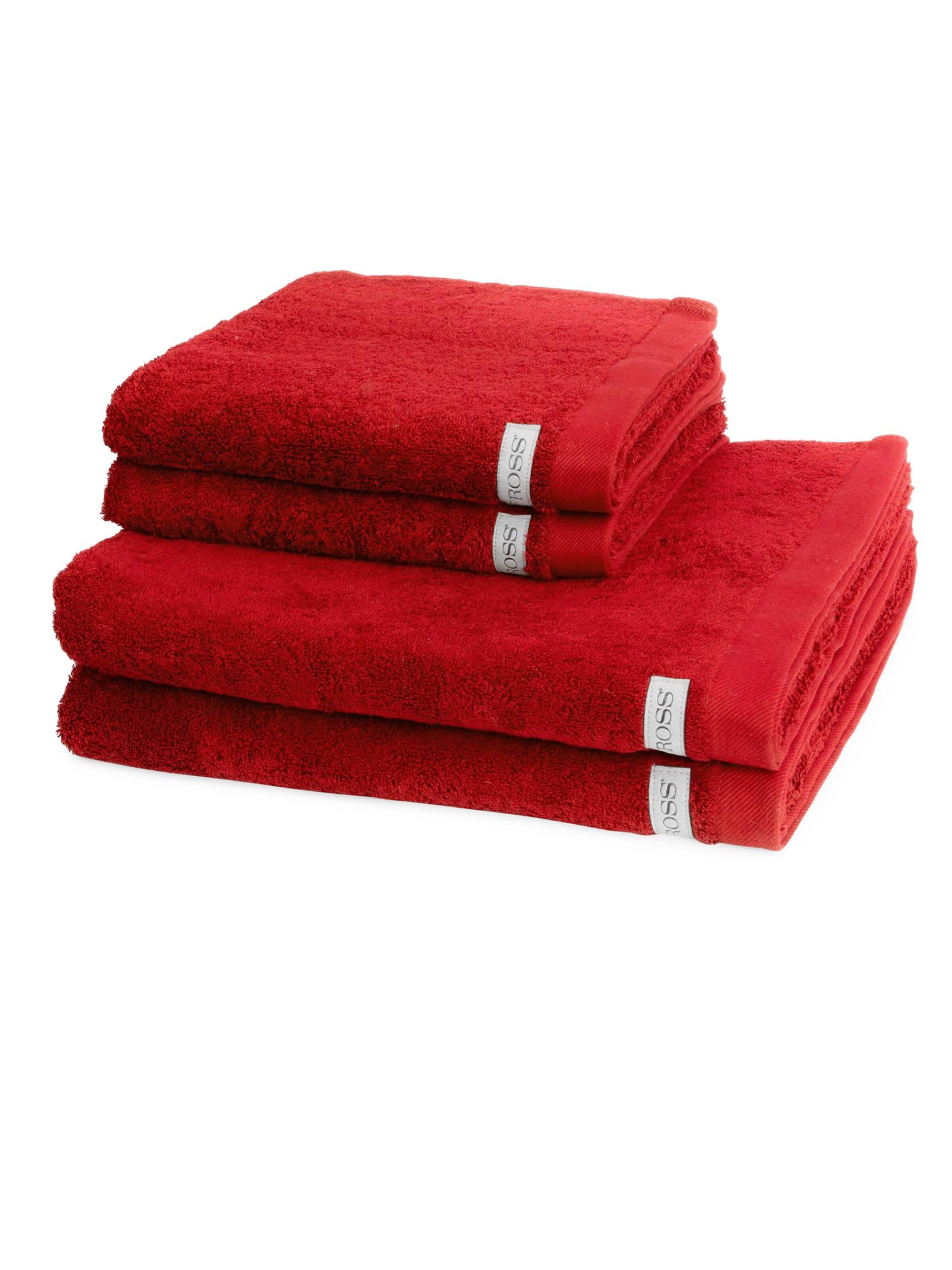 ROSS Towel 'Sinfonie' in Red: front