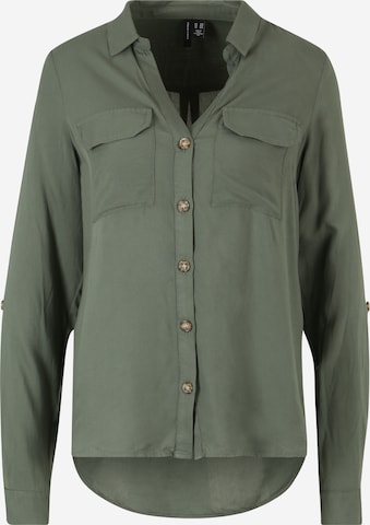 Vero Moda Tall Bluse 'BUMPY' in Grün: Vorderseite