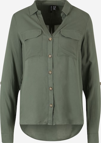 Vero Moda Tall - Blusa 'BUMPY' en verde: frente