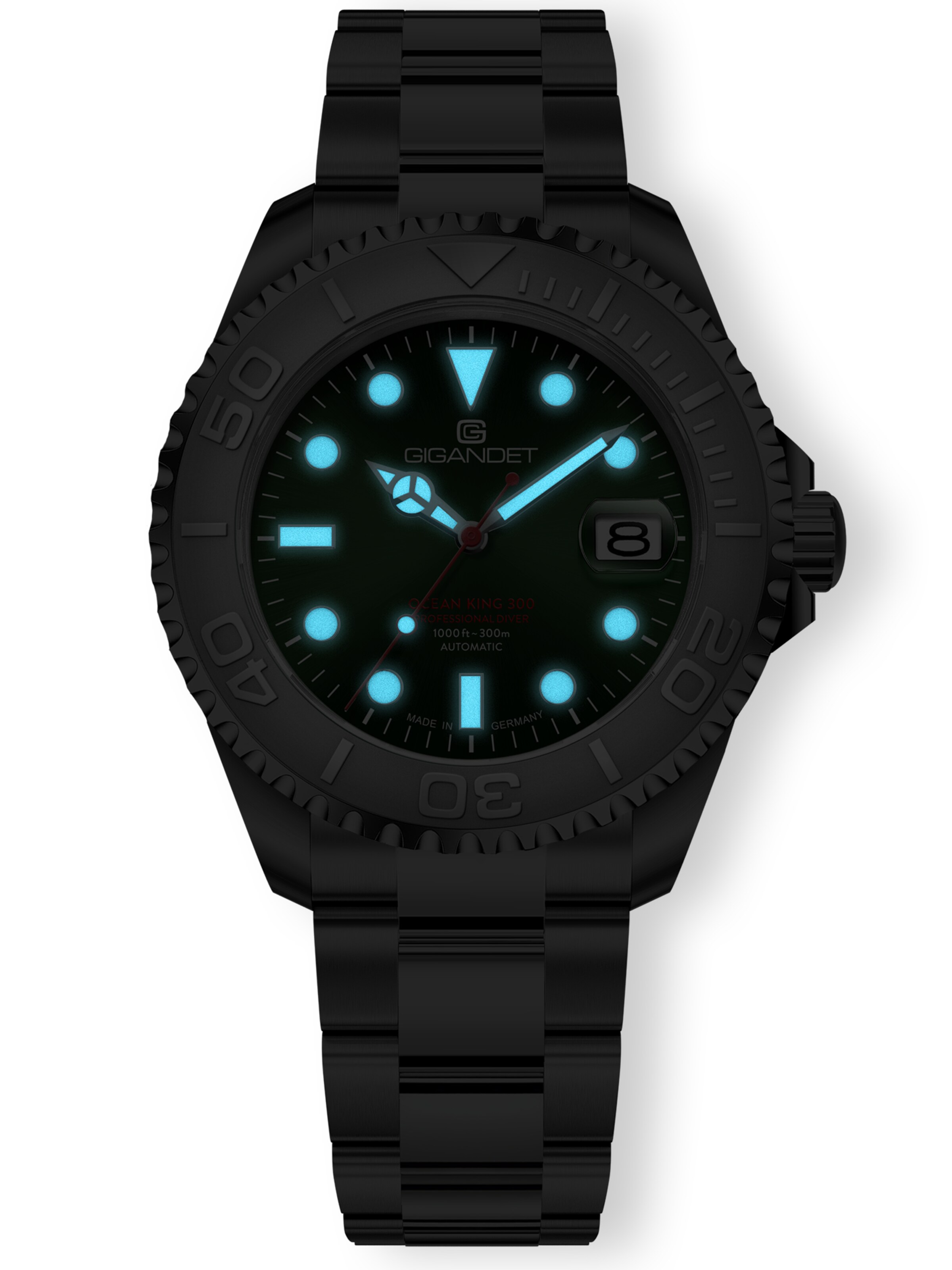 Gigandet Analog Watch 'OCEAN KING' in Green