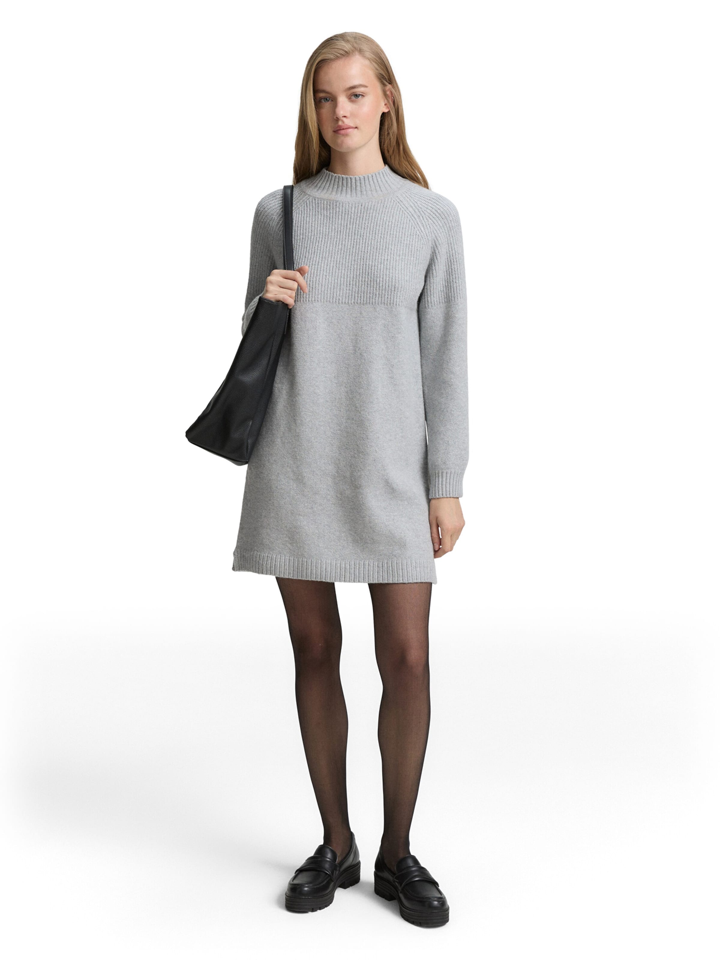 TOM TAILOR DENIM Sukienka z dzianiny w kolorze szary