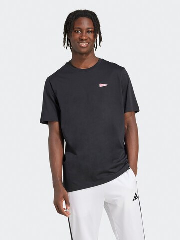 ADIDAS SPORTSWEAR Λειτουργικό μπλουζάκι 'PENNANT' σε μαύρο: μπροστά