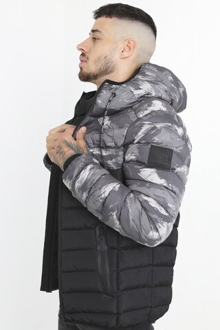 BRAVE SOUL Winter Jacket 'Cyiber' in Grey