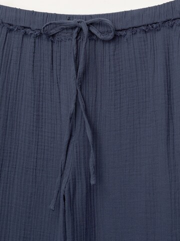 Pull&Bear Wide leg Pants in Blue