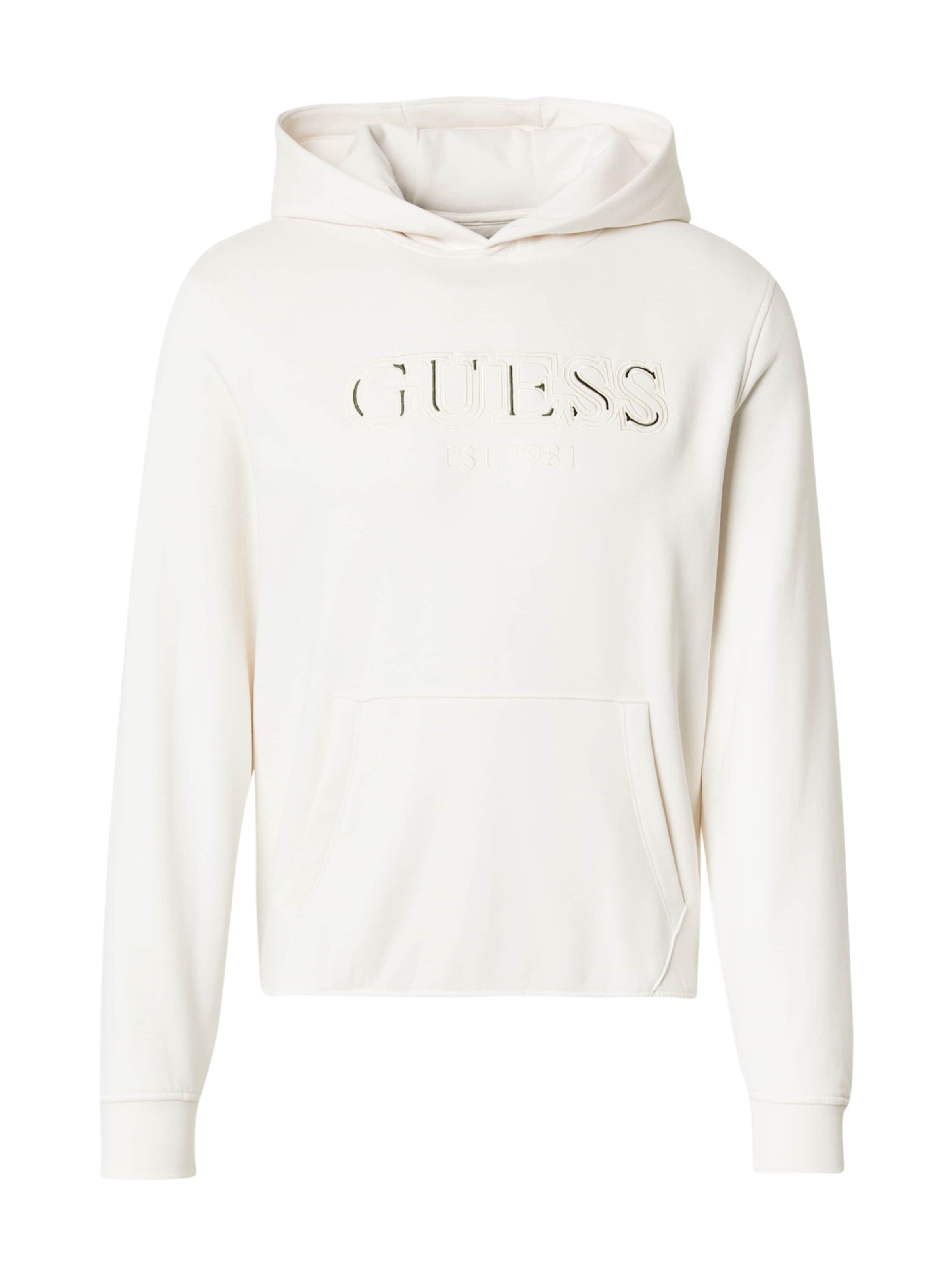 GUESS Sweatshirt i oliv / ullvit, Produktvy