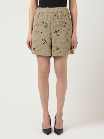 YAS Regular Broek 'YASSAGGA' in Zilver