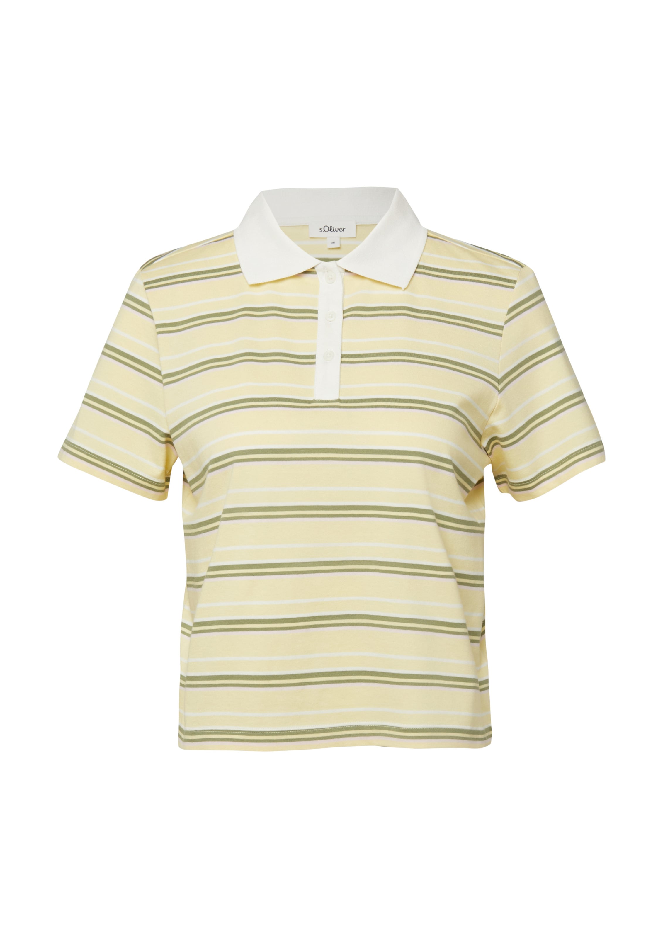 s.Oliver Polo-Shirt in Gelb: Vorderseite
