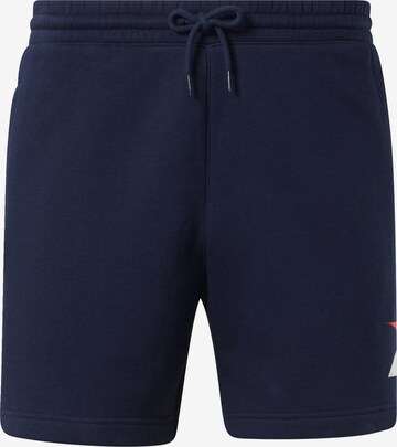 Regular Pantalon Reebok en bleu : devant