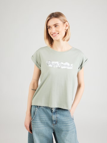 Pepe Jeans T-shirt i grön: framsida