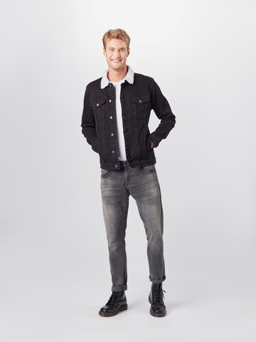 Denim Project Regular Fit Jacke in Schwarz