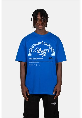 Lost Youth Shirt 'Graffiti' in Blue: front
