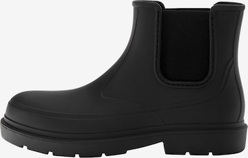 Pull&Bear Rubber boot in Black