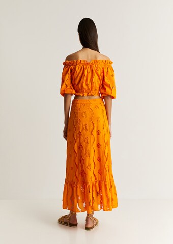 Scalpers Spódnica 'Nat' w kolorze pomarańczowy