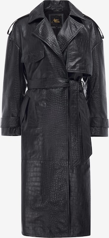 Manteau mi-saison faina en noir : devant