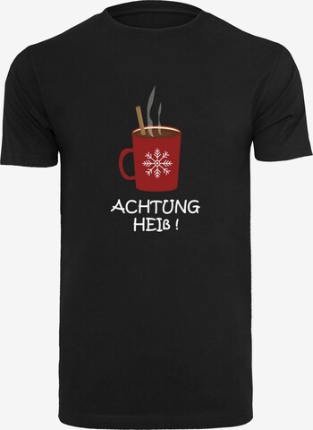 T-Shirt 'Achtung Heiss' Merchcode en noir : devant