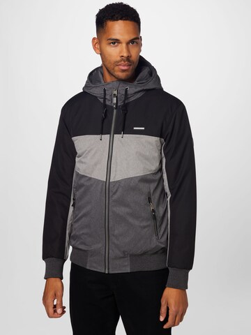 Ragwear Between-Season Jacket 'NOWY REMAKE' in Grey: front