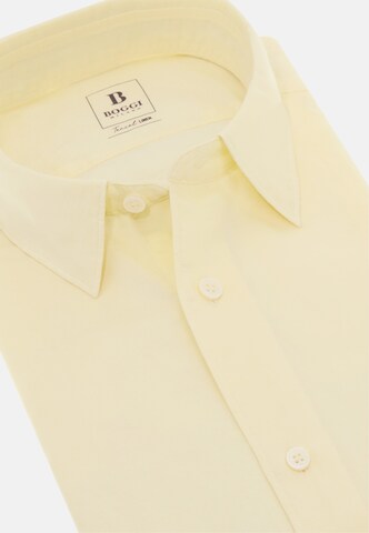 Boggi Milano Regular fit Button Up Shirt in Yellow