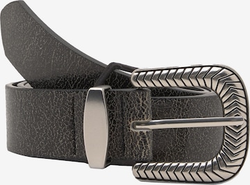 Pull&BearRemen - crna boja: prednji dio