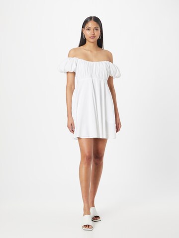 Abercrombie & Fitch Letné šaty - biela: predná strana