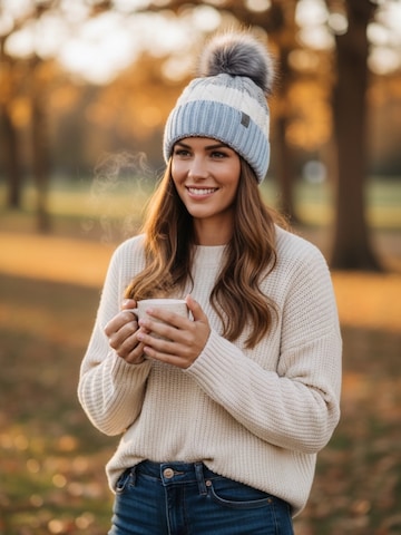 Kumixi Mütze 'Bommelmütze' in Blau