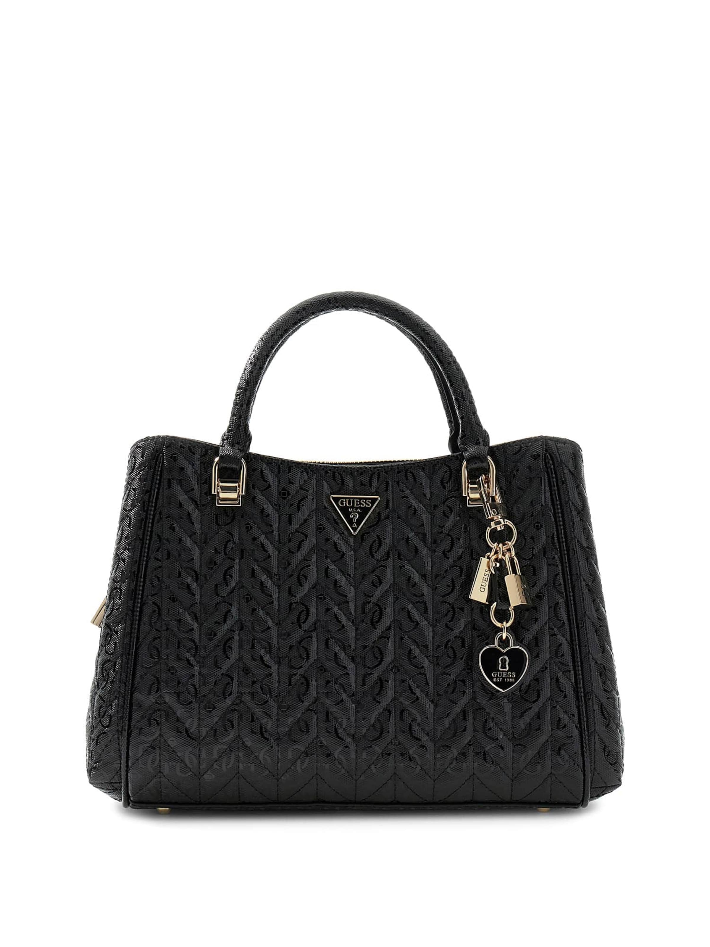 GUESS Handtasche 'Stacey' in Schwarz: Vorderseite