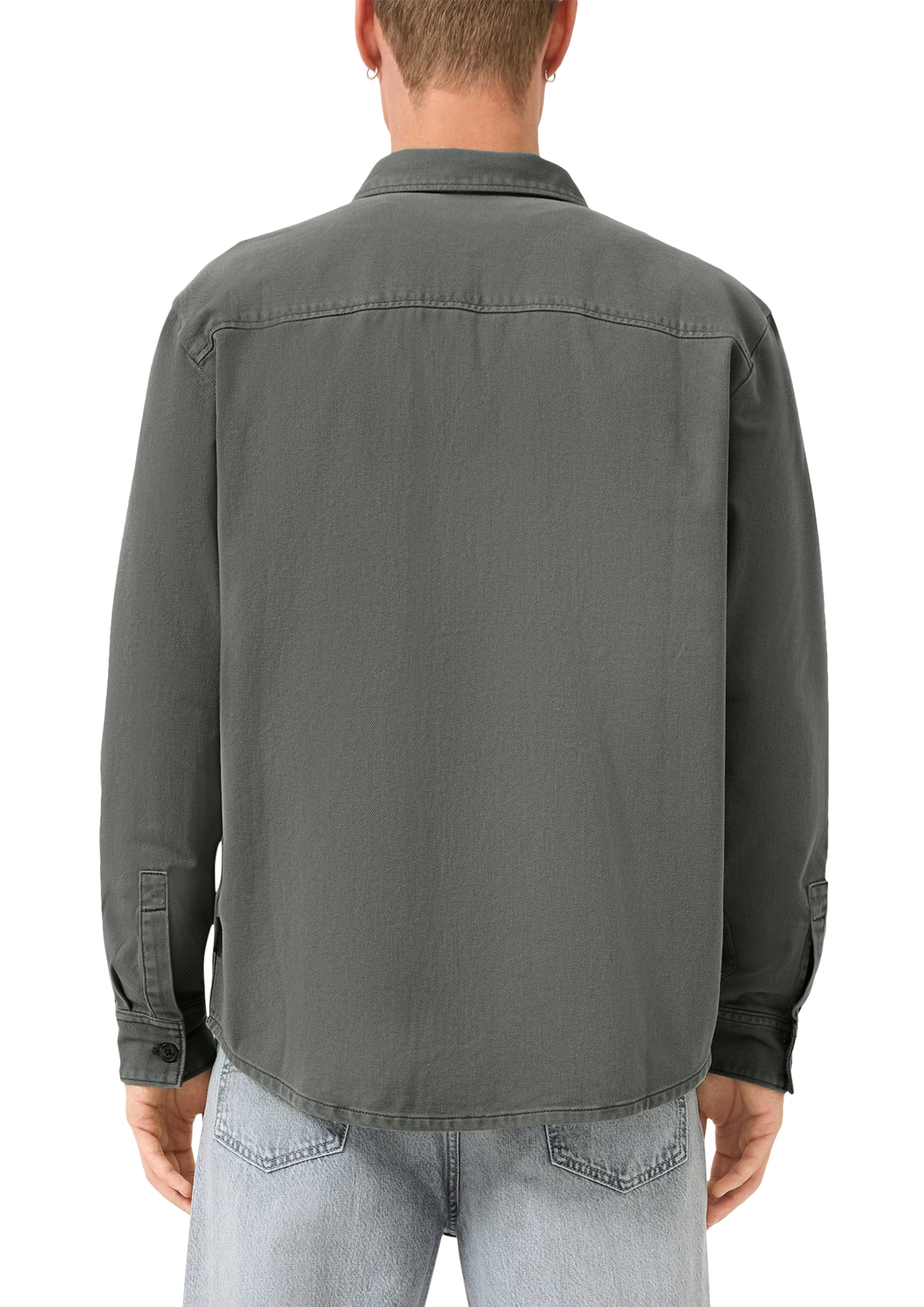 QS Comfort fit Overhemd in Grijs