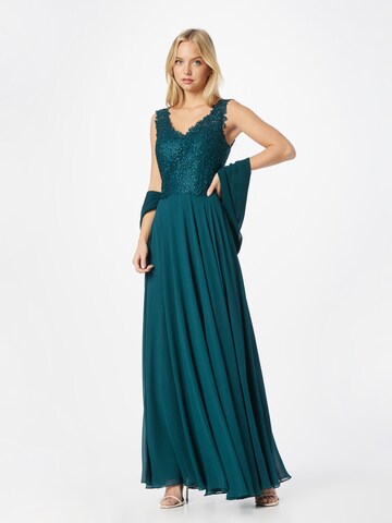 mascara Evening Dress in Green