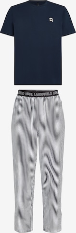 juoda Karl Lagerfeld Ilga pižama: priekis