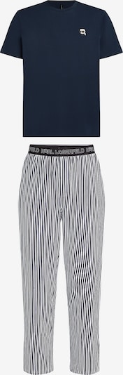 Karl Lagerfeld Pitkä pyjama värissä musta / valkoinen, Tuotenäkymä
