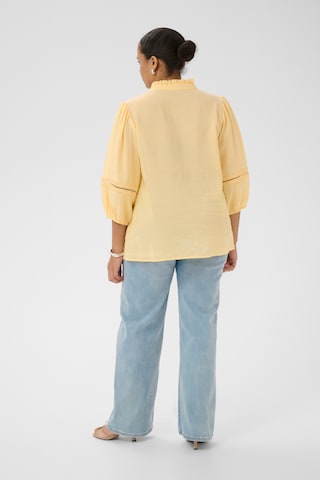 KAFFE CURVE Bluse 'KCronja' in Gelb