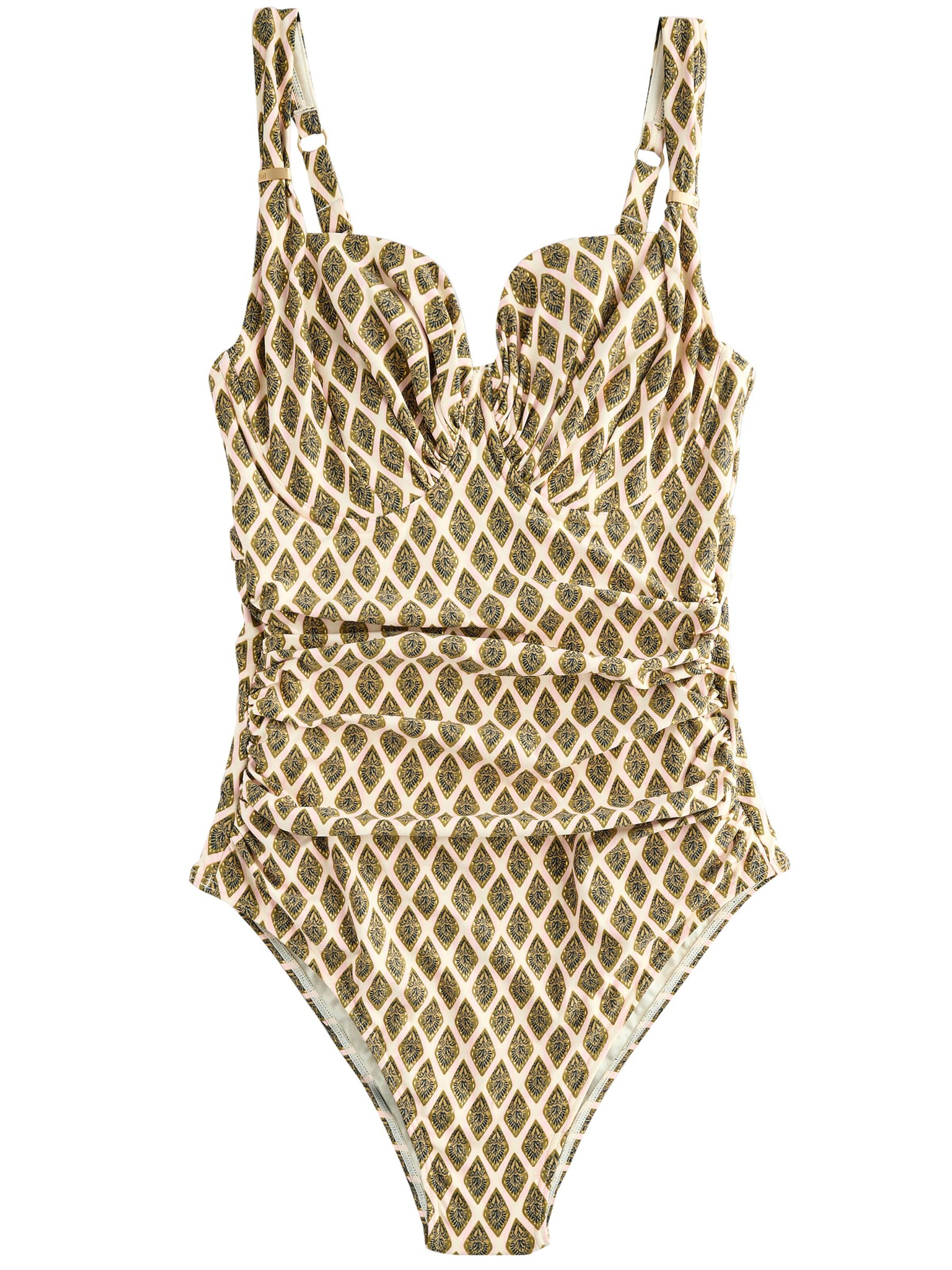 Next Бански костюм в бежово: отпред