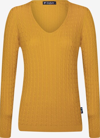 DENIM CULTURE Sweater 'Verla' in Yellow: front