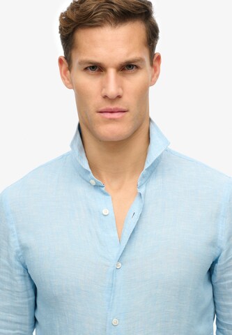 Superdry Regular fit Button Up Shirt in Blue