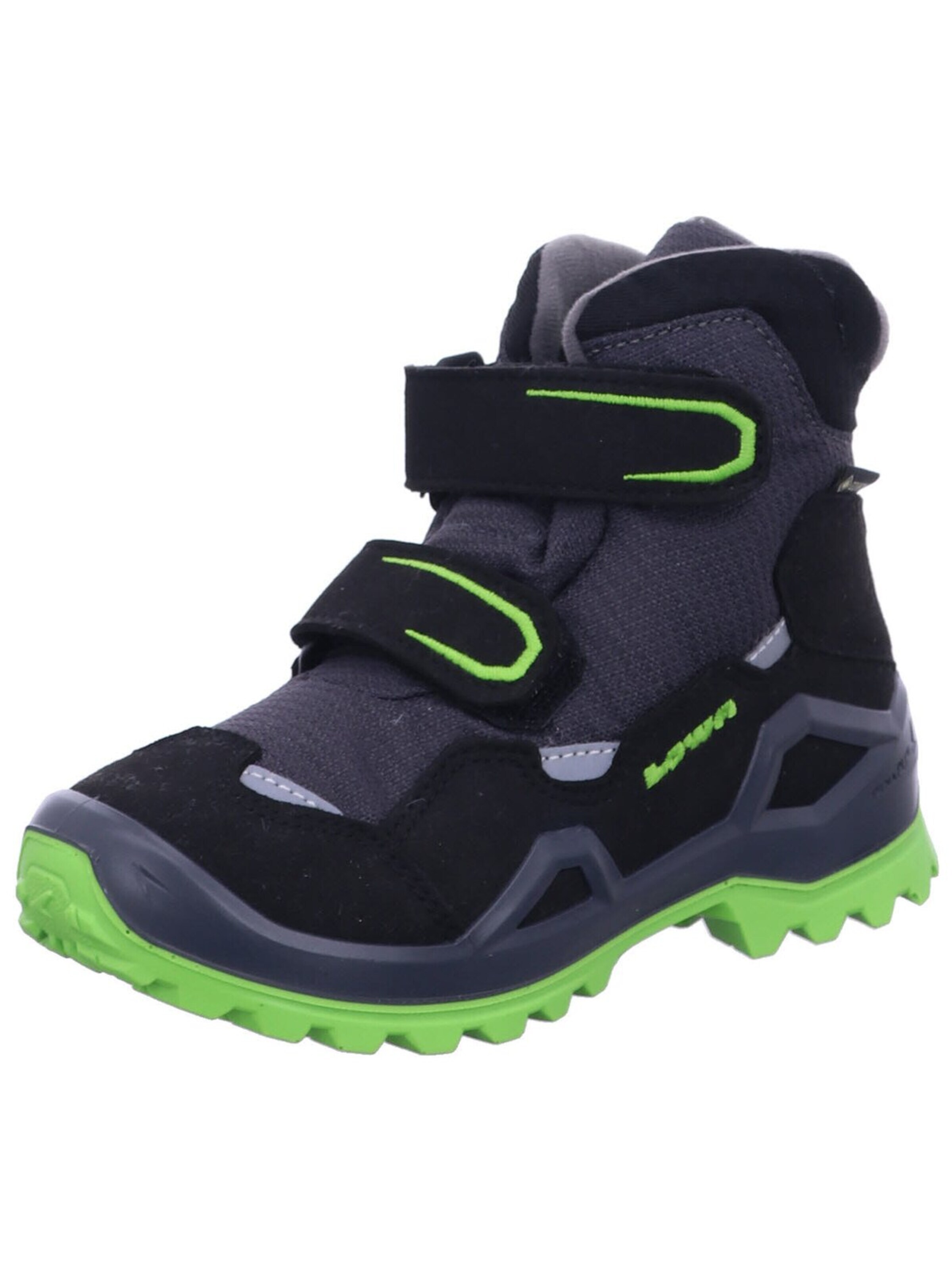 LOWA Boots 'Stiefel Jungen 641542 7230 Leder-Mix in schwarz' in Black: front