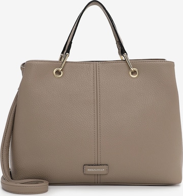 Cabas 'Halla' Emily & Noah en gris : devant