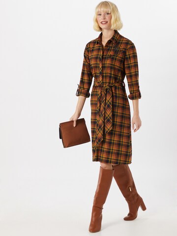 s.Oliver Shirt dress in Brown