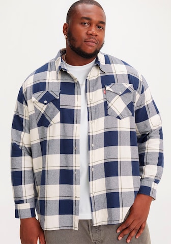 Levi's® Big & Tall Regular fit Button Up Shirt in Blue: front