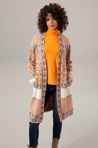 Aniston CASUAL Knit Cardigan in Mixed colors: front