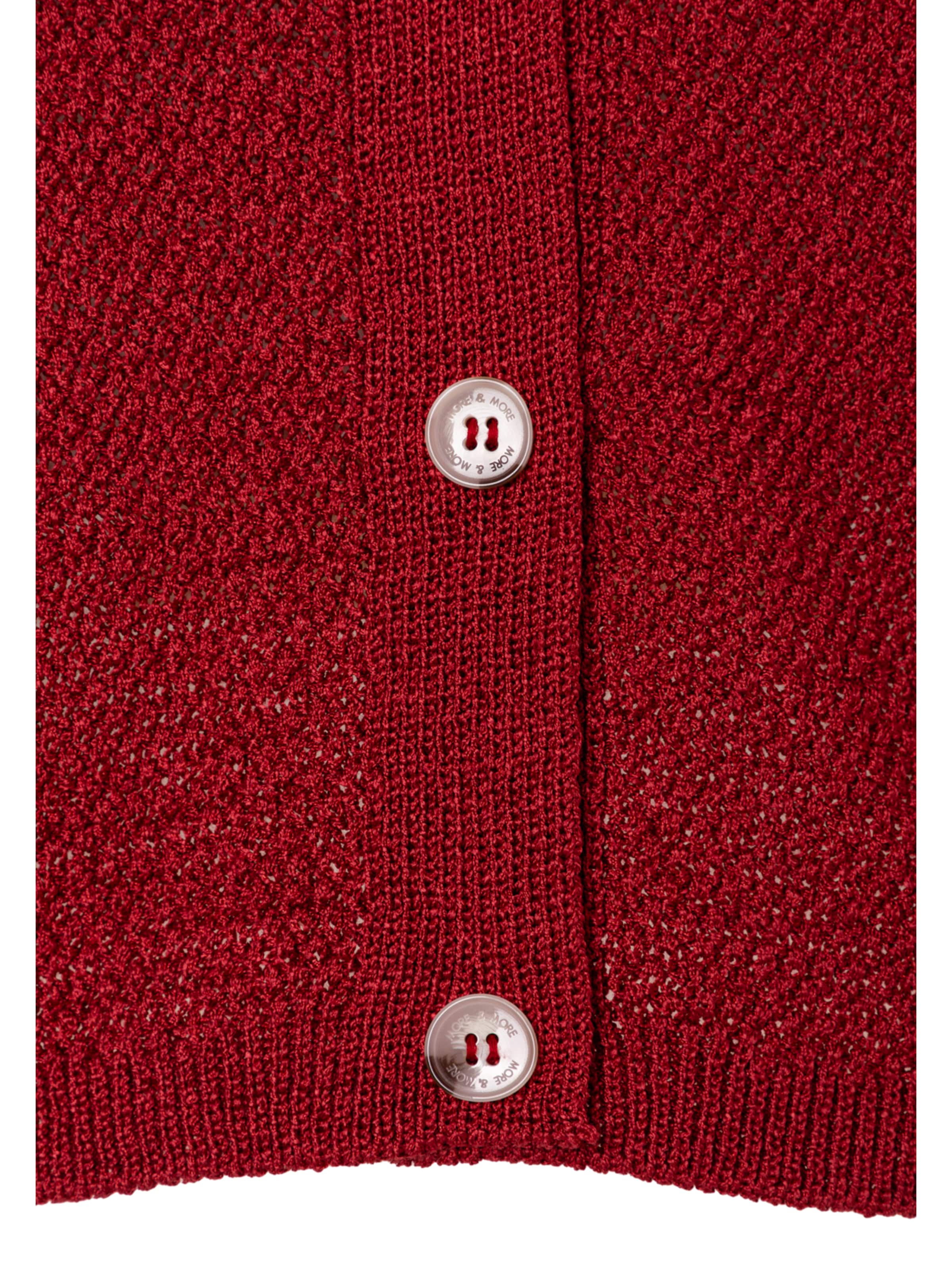 MORE & MORE Strickjacke in Rot