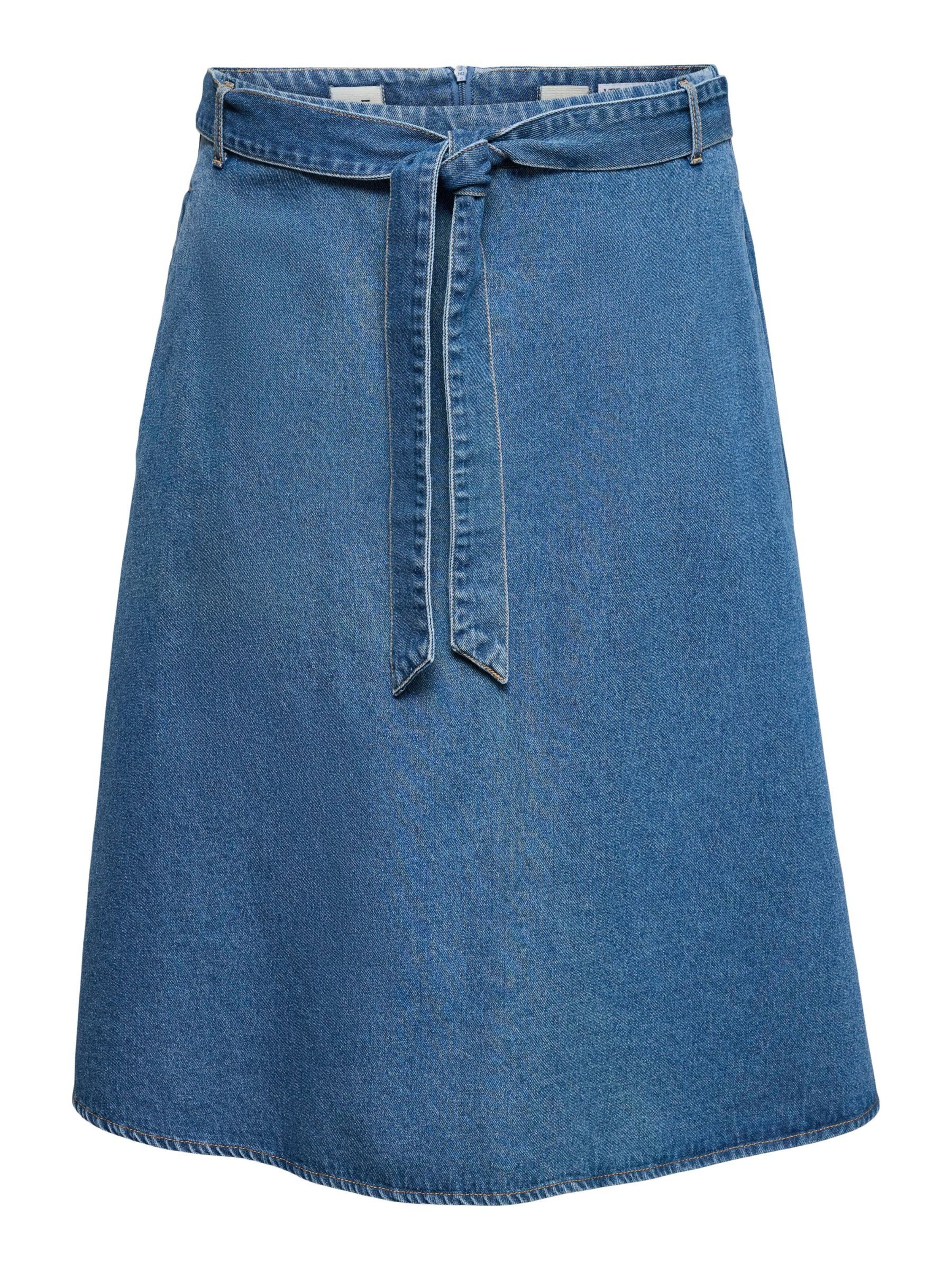 Vero Moda Curve Jupe en bleu denim, Vue avec produit