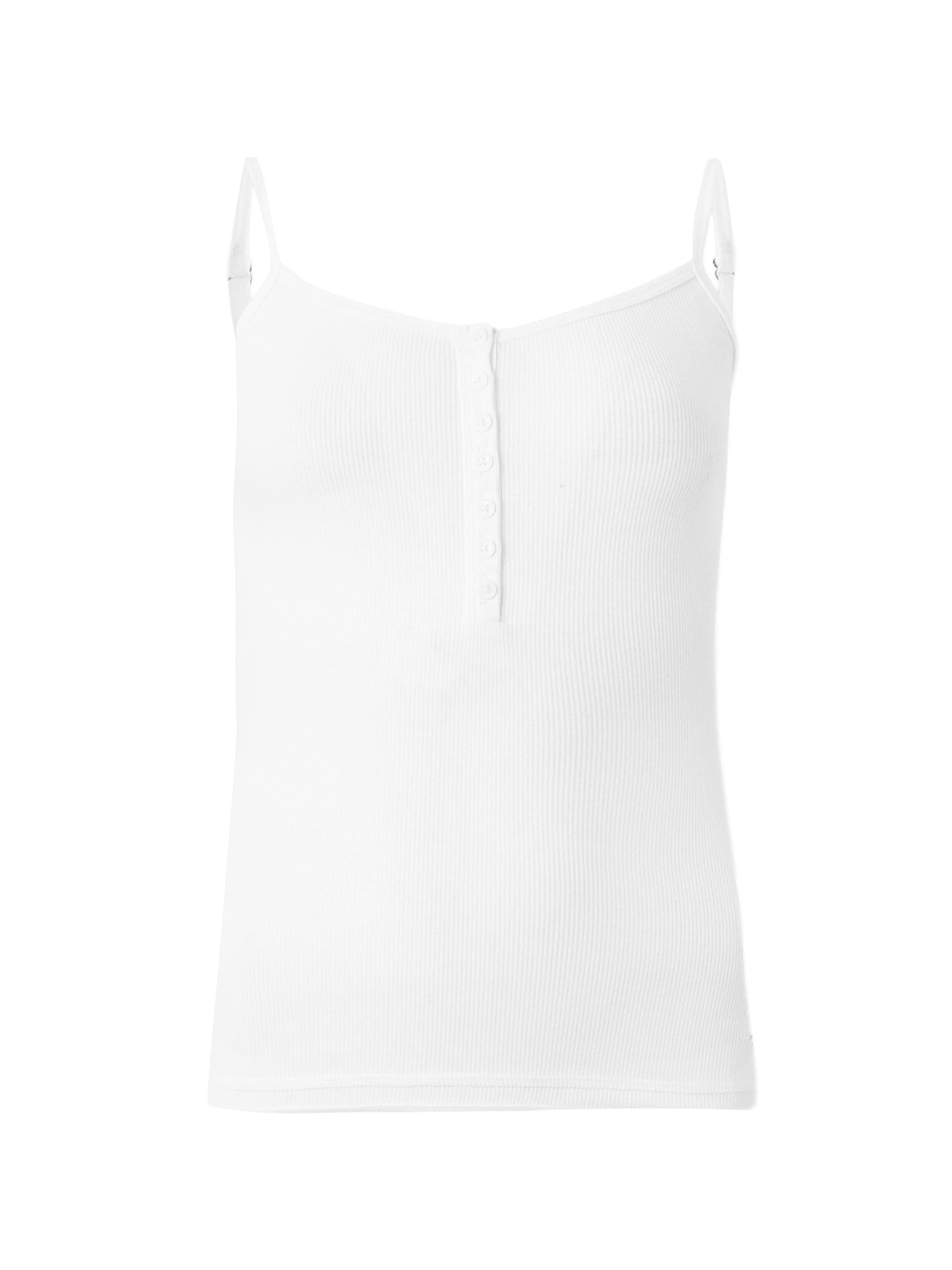HOLLISTER Top | bela barva: sprednja stran