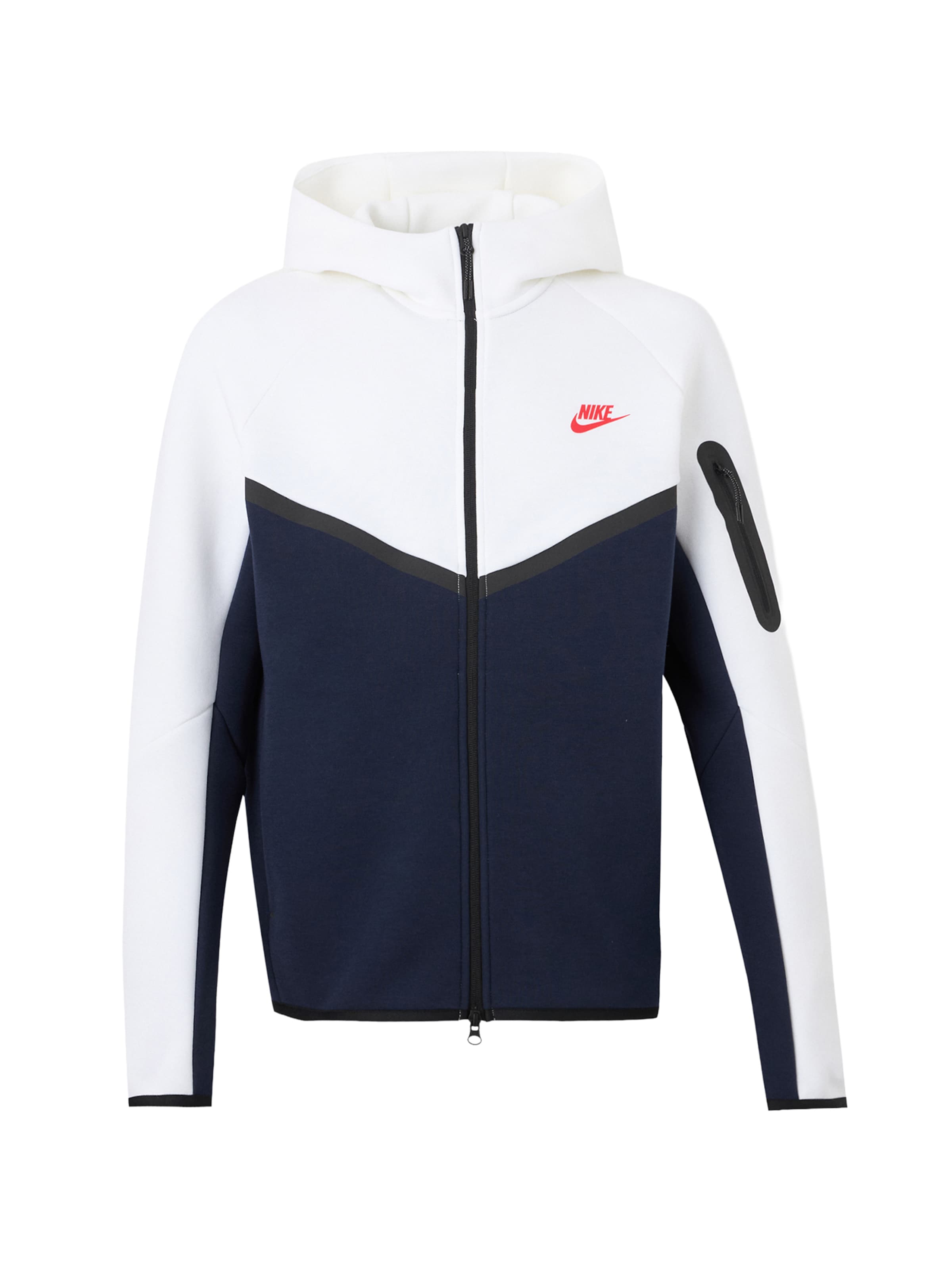 Nike Sportswear Tréning dzseki 'Tech Fleece' - fehér: elől