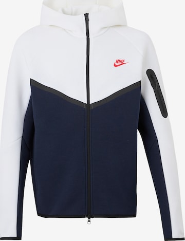 Nike Sportswear Dressipluus 'Tech Fleece', värv valge: eest vaates