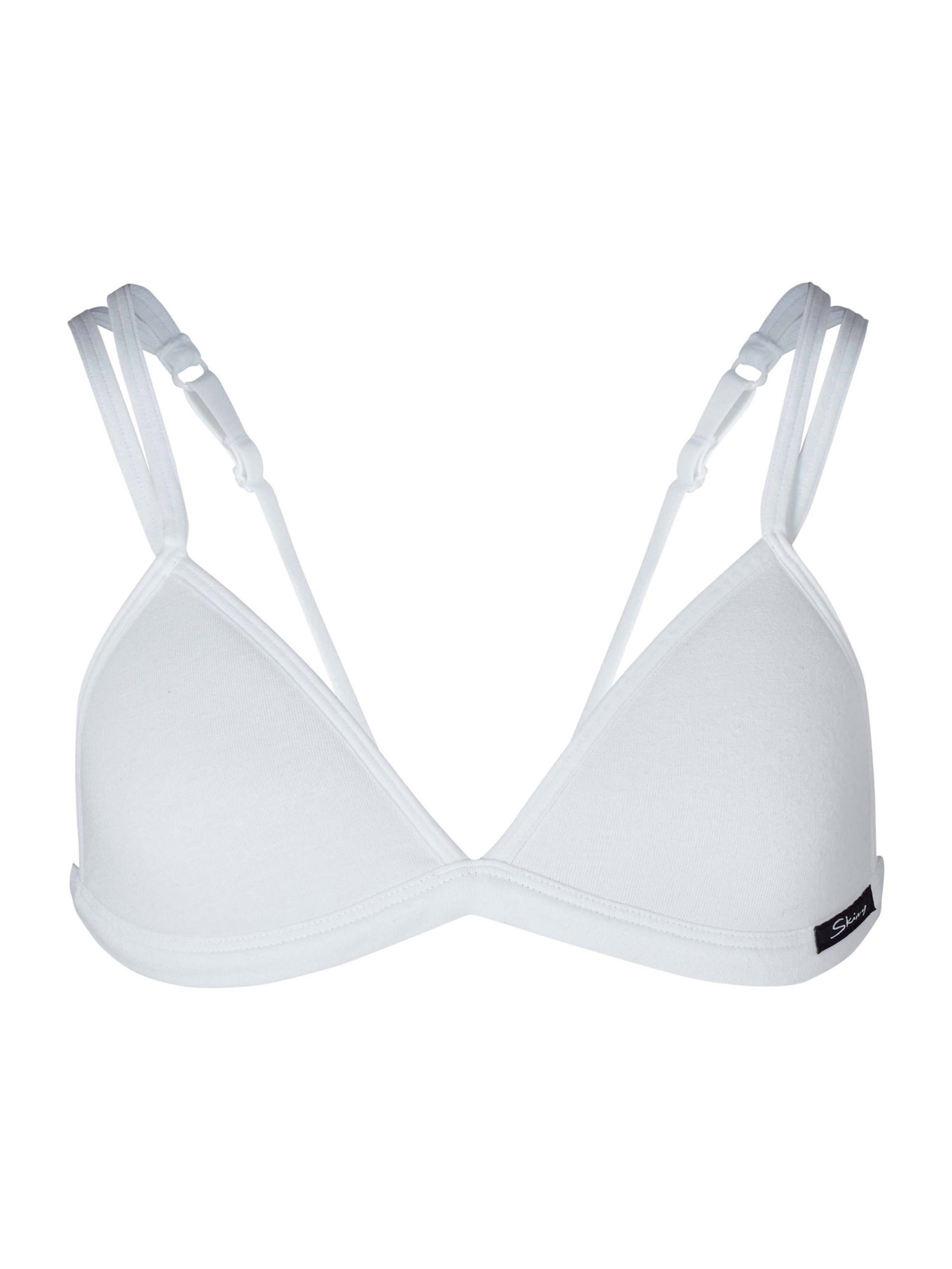 Skiny Trojúhelníková Podprsenka – bílá: přední strana