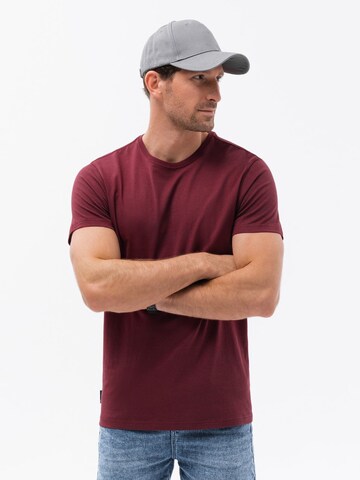 Ombre Shirt 'S1370' in Rood: voorkant