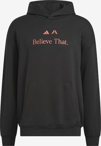 Sweat-shirt 'Anthony Edwards Believe That' ADIDAS ORIGINALS en noir : devant