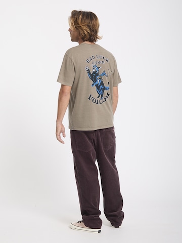Volcom Футболка 'BAD LUCK' в Коричневый