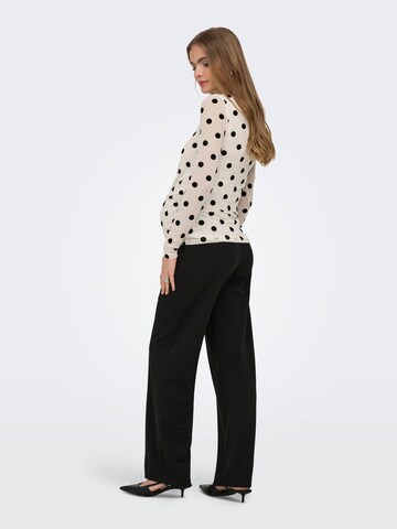 Only Maternity Shirt 'OLMLaguna' in Beige