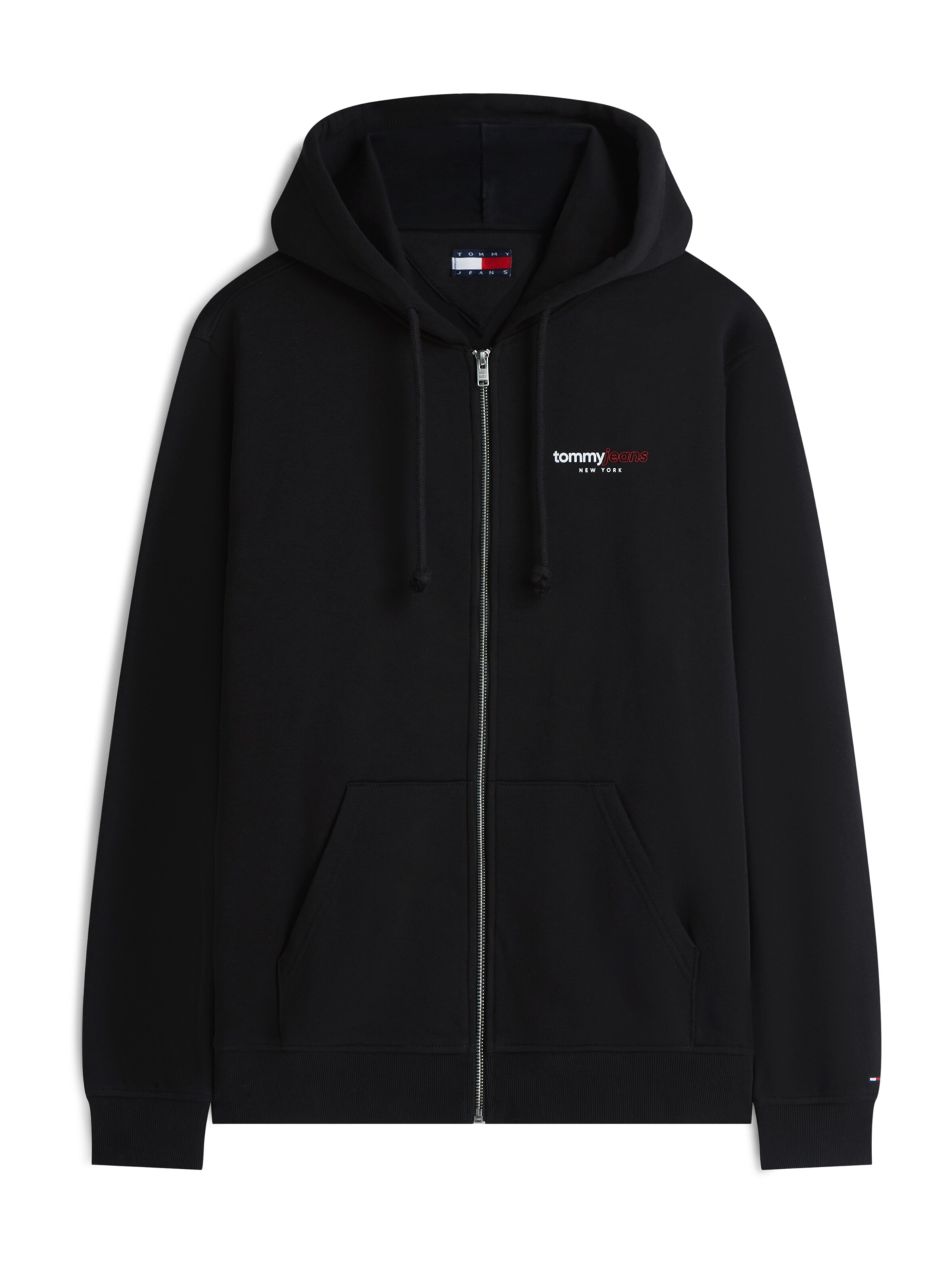 Tommy Jeans Sweat jacket 'DNA' in Black: front