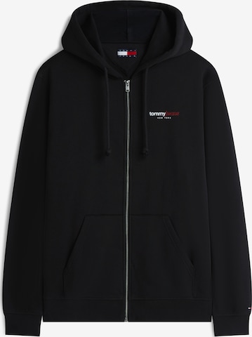 Tommy Jeans Sweat jacket 'DNA' in Black: front